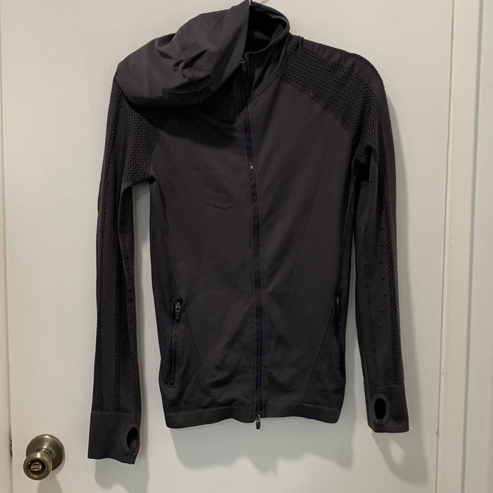 Fabletics grey zip up jacket